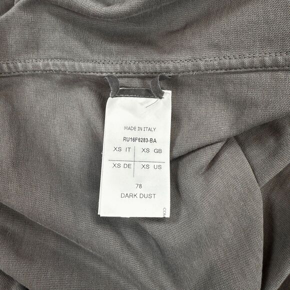 Rick Owens Mastodon F/W 2016 Heavyweight Long Sleeve T-Shirt in Dark Dust XS - Picture 4 of 5